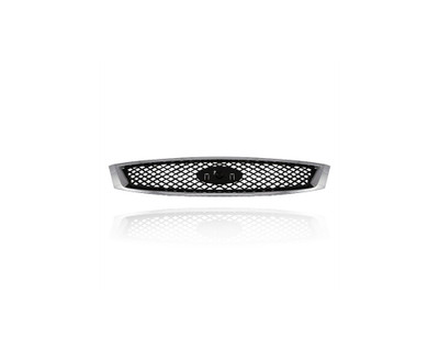 Grille - Compatible/Replacement for '05-07 Ford Focus - Chrome Black, With Emblem Provision - 5S4Z8200AAA Grille - Compatible/Replacement for '05-07 Ford Focus - Chrome Black, With Emblem Provision - 5S4Z8200AAA
