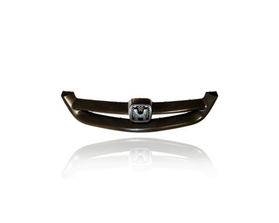 Grille - Compatible/Replacement for '01-03 Honda Civic Coupe - Primed Black, With Emblem Provision - 71121S5PA01ZA Grille - Compatible/Replacement for '01-03 Honda Civic Coupe - Primed Black, With Emblem Provision - 71121S5PA01ZA