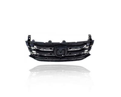 Grille - Compatible/Replacement for '11-13 Honda Odyssey - Main Upper Inner Insert Panel, Black, With Emblem Provision - 75101TK8A01 Grille - Compatible/Replacement for '11-13 Honda Odyssey - Main Upper Inner Insert Panel, Black, With Emblem Provision - 75101TK8A01