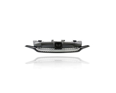 Grille - Compatible/Replacement for '14-15 Honda Civic Coupe (Exclude SI/2.4L) - Main Upper Black Frame, Chrome Trim Insert, With Emblem Provision - 71120TS8A51 CAPA Grille - Compatible/Replacement for '14-15 Honda Civic Coupe (Exclude SI/2.4L) - Main Upper Black Frame, Chrome Trim Insert, With Emblem Provision - 71120TS8A51 CAPA