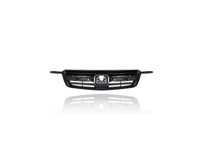 Grille - Compatible/Replacement for '02-04 Honda CR-V - Dark Gray, With Emblem Provision - 71121S9A003