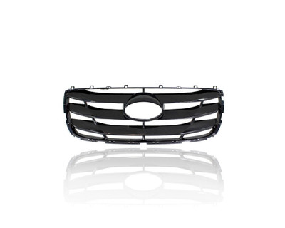 Grille - Compatible/Replacement for '10-12 Hyundai Santa Fe - Main Upper Black, With Emblem Provision - 865612B700 Grille - Compatible/Replacement for '10-12 Hyundai Santa Fe - Main Upper Black, With Emblem Provision - 865612B700
