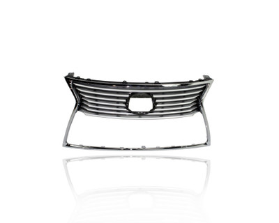 Grille - Compatible/Replacement for '13-17 Lexus LS460/600h Base - Main Upper, Chrome Frame Black Line Bar Insert, With Emblem Provision - 5310050501 Grille - Compatible/Replacement for '13-17 Lexus LS460/600h Base - Main Upper, Chrome Frame Black Line Bar Insert, With Emblem Provision - 5310050501