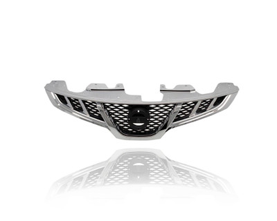 Grille - Compatible/Replacement for '11-14 Nissan Murano/CC - Main Upper, Chrome Frame Black Insert, With Emblem Provision - 623101SZ0B
