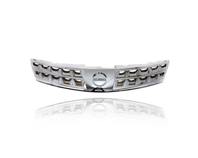 Grille - Compatible/Replacement for '06-07 Nissan Murano - Main Upper, Chrome Frame Insert, With Emblem Provision - 62310CC20B Grille - Compatible/Replacement for '06-07 Nissan Murano - Main Upper, Chrome Frame Insert, With Emblem Provision - 62310CC20B