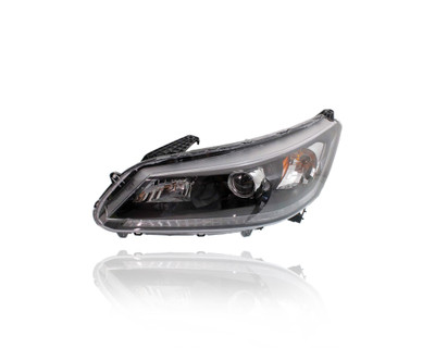 Headlight Assembly For 13-15 Honda Accord Sedan 4Cy - Halogen Type, Left Hand Driver, CAPA Certified - 33150T2AA01 Headlight Assembly For 13-15 Honda Accord Sedan 4Cy - Halogen Type, Left Hand Driver, CAPA Certified - 33150T2AA01