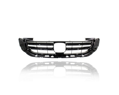 Grille - Compatible/Replacement for '13-15 Honda Accord Sedan EXL V6/Touring/6Cy/3.5L - Main Upper Black, With Emblem Provision - 71121T2FA11 CAPA Grille - Compatible/Replacement for '13-15 Honda Accord Sedan EXL V6/Touring/6Cy/3.5L - Main Upper Black, With Emblem Provision - 71121T2FA11 CAPA