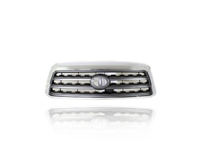 Grille - Compatible/Replacement for '08-17 Toyota Sequoia SR5 - Chrome Frame Gray Insert, With Emblem Provision - 531000C200 Grille - Compatible/Replacement for '08-17 Toyota Sequoia SR5 - Chrome Frame Gray Insert, With Emblem Provision - 531000C200