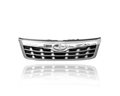 Grille - Compatible/Replacement for '11-13 Subaru Forester - Chrome Frame Gray Insert, With Emblem Provision - 91121SC040 Grille - Compatible/Replacement for '11-13 Subaru Forester - Chrome Frame Gray Insert, With Emblem Provision - 91121SC040