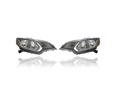 Headlight Assembly For 33100T5AA01, 33150T5AA01 15-17 Honda Fit - Pair Left Driver + Right Passenger Set, NSF Headlight Assembly For 33100T5AA01, 33150T5AA01 15-17 Honda Fit - Pair Left Driver + Right Passenger Set, NSF