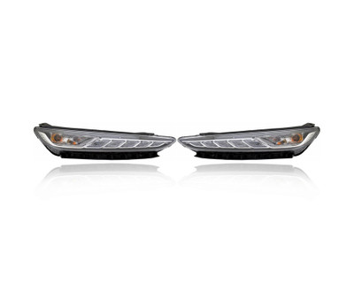 Daytime Running Light - Compatible/Replacement for '18-21 Hyundai Kona - LED With Adaptive Cornering - Pair, Left Driver + Right Passenger Set - 92208J9020, 92207J9020 Daytime Running Light - Compatible/Replacement for '18-21 Hyundai Kona - LED With Adaptive Cornering - Pair, Left Driver + Right Passenger Set - 92208J9020, 92207J9020