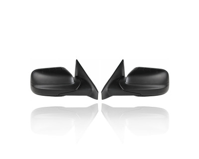 Door Mirror - Compatible/Replacement for '11-15 Ford Explorer - Power-Folding, Electric With Flat(Left)Convex(Right)/Spotter Glass, Textured - Pair, Set - BB5Z17682AA, BB5Z17683AA Door Mirror - Compatible/Replacement for '11-15 Ford Explorer - Power-Folding, Electric With Flat(Left)Convex(Right)/Spotter Glass, Textured - Pair, Set - BB5Z17682AA, BB5Z17683AA