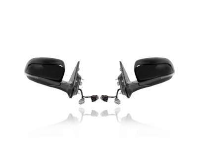 Door Mirror - Compatible/Replacement for '17-25 Jeep Compass - Powered, Heated With Blind Spot, Textured Black Primed Gray Cover - Pair, Left Driver + Right Passenger Set - 68365142AA, 68365143AA Door Mirror - Compatible/Replacement for '17-25 Jeep Compass - Powered, Heated With Blind Spot, Textured Black Primed Gray Cover - Pair, Left Driver + Right Passenger Set - 68365142AA, 68365143AA