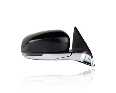 Door Mirror - Compatible/Replacement for '17-21 Jeep Compass - Powered, Heated Without Blind Spot, Chrome Primed Gray Cover - Right Hand - Passenger - 68365144AA