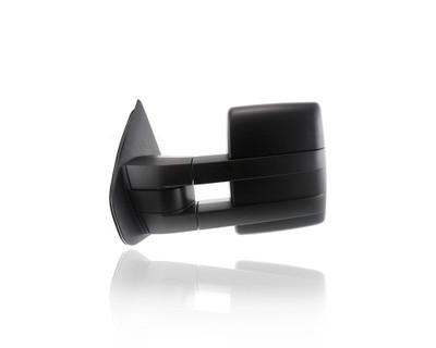 Door Mirror - Compatible/Replacement for '07-12 Ford F-150 - Trailer Tow, Powered, Heated With Signal/Puddle Lamp, Black - Left Hand - Driver - 7L3Z17683AE