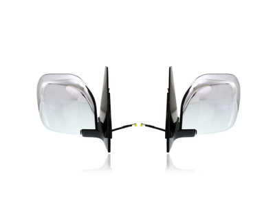 Door Mirror - Compatible/Replacement for '01-06 Mitsubishi Montero - Chrome - Pair, Left Driver + Right Passenger Set - MR478840, MR478839 Door Mirror - Compatible/Replacement for '01-06 Mitsubishi Montero - Chrome - Pair, Left Driver + Right Passenger Set - MR478840, MR478839