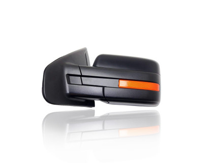 Door Mirror - Compatible/Replacement for '11-14 Ford F-150 - Powered, Heated With Memory/Signal, Without Puddle Lamp/Auto-Dim, Unpainted - Left Hand - Driver - BL3Z17683DAPTM