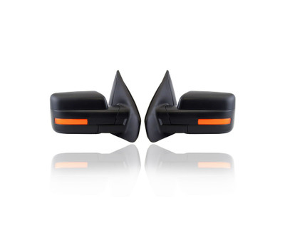 Door Mirror - Compatible/Replacement for '11-14 Ford F-150 - Powered, Heated With Memory/Signal, Without Puddle Lamp/Auto-Dimmer, Black - Pair, Set - BL3Z17682CA, BL3Z17683CA Door Mirror - Compatible/Replacement for '11-14 Ford F-150 - Powered, Heated With Memory/Signal, Without Puddle Lamp/Auto-Dimmer, Black - Pair, Set - BL3Z17682CA, BL3Z17683CA