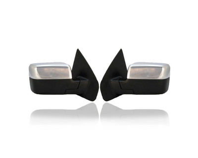 Door Mirror - Compatible/Replacement for '07-08 Ford F-150 - Powered, Heated With Signal/Memory, Without Puddle Lamp/Auto-Dim, Chrome - Pair, Set - 8L3Z17682BA, 8L3Z17683BA Door Mirror - Compatible/Replacement for '07-08 Ford F-150 - Powered, Heated With Signal/Memory, Without Puddle Lamp/Auto-Dim, Chrome - Pair, Set - 8L3Z17682BA, 8L3Z17683BA