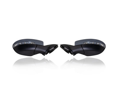 Door Mirror - Compatible/Replacement for '11-18 Volkswagen VW Jetta/GLI/Hybrid Sedan - Powered, Heated With Signal Lamp/Memory, Unpainted - Pair, Set - 5C7857508BG, 5C7857507AR Door Mirror - Compatible/Replacement for '11-18 Volkswagen VW Jetta/GLI/Hybrid Sedan - Powered, Heated With Signal Lamp/Memory, Unpainted - Pair, Set - 5C7857508BG, 5C7857507AR