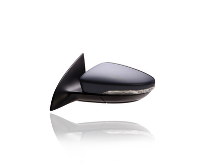 Door Mirror - Compatible/Replacement for '09-12 Volkswagen VW/Passat CC - Power-Folding, Heated With Signal/Puddle Lamp/Memory, Unpainted - Left Hand - Driver - 3C8857507BE9B9