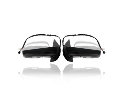 Door Mirror - Compatible/Replacement for '07-14 Chevrolet Escalade/Suburban/Yukon/XL/Tahoe With Off-Road Package - Power-Folding With Courtesy Lamp, Chrome - Pair, Set - 25776084, 25831064 Door Mirror - Compatible/Replacement for '07-14 Chevrolet Escalade/Suburban/Yukon/XL/Tahoe With Off-Road Package - Power-Folding With Courtesy Lamp, Chrome - Pair, Set - 25776084, 25831064