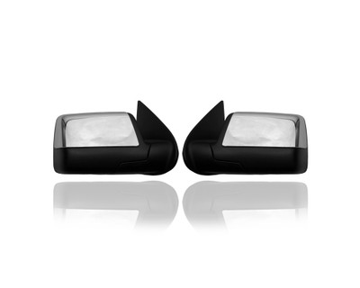Door Mirror - Compatible/Replacement for '06-10 Ford Explorer, 07-10 Sport Trac Limited - Powered, Heated With Puddle Lamp, Chrome - Pair, Left Driver + Right Passenger Set - 6L2Z17682EA, 6L2Z17683EAA Door Mirror - Compatible/Replacement for '06-10 Ford Explorer, 07-10 Sport Trac Limited - Powered, Heated With Puddle Lamp, Chrome - Pair, Left Driver + Right Passenger Set - 6L2Z17682EA, 6L2Z17683EAA