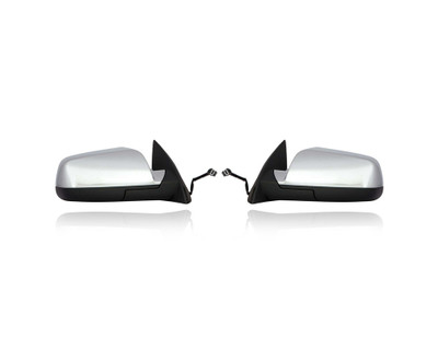 Door Mirror - Compatible/Replacement for '10-14 GMC Terrain, 10-15 Chevrolet Equinox LTZ - Heated With Memory, Without Blind Spot, Chrome - Pair, Left Driver + Right Passenger Set - 22818268, 22818267 Door Mirror - Compatible/Replacement for '10-14 GMC Terrain, 10-15 Chevrolet Equinox LTZ - Heated With Memory, Without Blind Spot, Chrome - Pair, Left Driver + Right Passenger Set - 22818268, 22818267