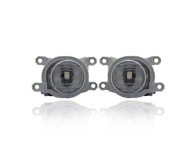 Fog Light Assembly - Compatible/Replacement for '19-23 Toyota Corolla Hatchback/Cross/Prius, 20-23 C-HR, 21-23 Highlander/RAV4/Venza - LED - Pair, Set - 8121012240, 8122012240