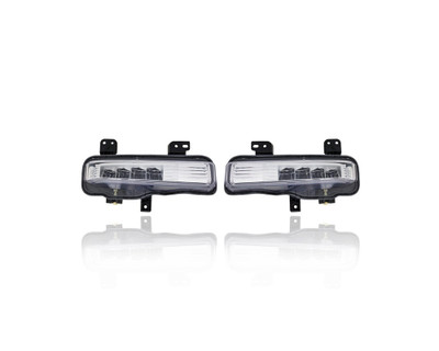 Fog Light Assembly - Compatible/Replacement for '20-22 Ford Explorer/Hybrid/Police - Pair, Left Driver + Right Passenger Set - LB5Z15200C, LB5Z15201A Fog Light Assembly - Compatible/Replacement for '20-22 Ford Explorer/Hybrid/Police - Pair, Left Driver + Right Passenger Set - LB5Z15200C, LB5Z15201A
