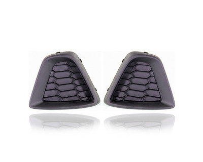 Fog Light Cover - Compatible/Replacement for '13-15 Mazda CX-5 Sport - Without Hole - Pair, Left Driver + Right Passenger Set - KD4550C11, KD4550C21 - CAPA Fog Light Cover - Compatible/Replacement for '13-15 Mazda CX-5 Sport - Without Hole - Pair, Left Driver + Right Passenger Set - KD4550C11, KD4550C21 - CAPA