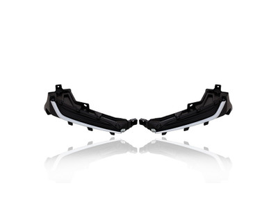 Fog Light Cover - Compatible/Replacement for '20-22 Lexus RX350/450h Base - Bezel, Chrome Black - Pair, Left Driver + Right Passenger Set - 520300E150, 520400E150 Fog Light Cover - Compatible/Replacement for '20-22 Lexus RX350/450h Base - Bezel, Chrome Black - Pair, Left Driver + Right Passenger Set - 520300E150, 520400E150