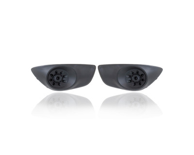 Fog Light Cover - Compatible/Replacement for '10-12 Hyundai Santa Fe - Without Hole, Textured Black - Pair, Left Driver + Right Passenger Set - 865142B700, 865132B700 Fog Light Cover - Compatible/Replacement for '10-12 Hyundai Santa Fe - Without Hole, Textured Black - Pair, Left Driver + Right Passenger Set - 865142B700, 865132B700