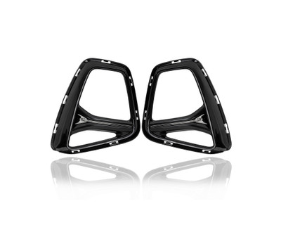 Fog Light Cover - Compatible/Replacement for '19-22 Chevrolet Blazer RS - Bezel With Hole, Chrome Black - Pair, Left Driver + Right Passenger Set - 84538965, 84538964 Fog Light Cover - Compatible/Replacement for '19-22 Chevrolet Blazer RS - Bezel With Hole, Chrome Black - Pair, Left Driver + Right Passenger Set - 84538965, 84538964