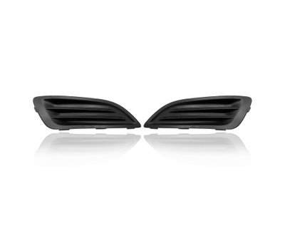 Fog Light Cover - Compatible/Replacement for '14-19 Ford Fiesta Sedan, 14-14 Hatchback S/Titanium/Se Without Body Kit - Textured, Black - Pair, Set - D2BZ15266AA, D2BZ15266BA Fog Light Cover - Compatible/Replacement for '14-19 Ford Fiesta Sedan, 14-14 Hatchback S/Titanium/Se Without Body Kit - Textured, Black - Pair, Set - D2BZ15266AA, D2BZ15266BA