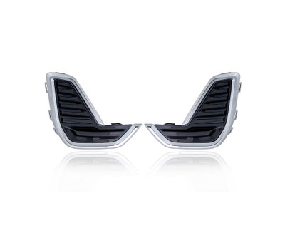 Fog Light Cover - Compatible/Replacement for '20-22 GMC Acadia - Chrome, Front Bumper Insert - Pair, Left Driver + Right Passenger Set - 84927694, 84927692 Fog Light Cover - Compatible/Replacement for '20-22 GMC Acadia - Chrome, Front Bumper Insert - Pair, Left Driver + Right Passenger Set - 84927694, 84927692