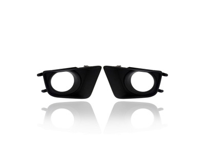 Fog Light Cover - Compatible/Replacement for '12-15 Toyota Tacoma X-Runner/PreRunner - With Hole, Black - Pair, Left Driver + Right Passenger Set - 8148104020, 8148204020 Fog Light Cover - Compatible/Replacement for '12-15 Toyota Tacoma X-Runner/PreRunner - With Hole, Black - Pair, Left Driver + Right Passenger Set - 8148104020, 8148204020