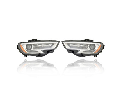 Headlight - Compatible/Replacement for '16-18 Audi A3 Sportback E-Tron - HID - Pair, Left Driver + Right Passenger Set - 8V0941044K, 8V0941043K Headlight - Compatible/Replacement for '16-18 Audi A3 Sportback E-Tron - HID - Pair, Left Driver + Right Passenger Set - 8V0941044K, 8V0941043K