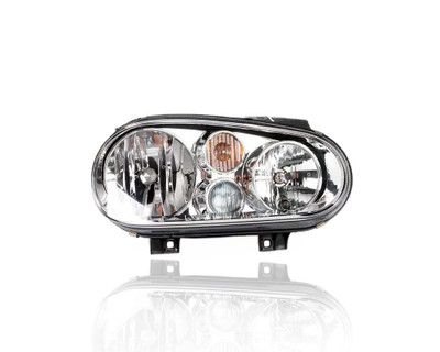 Headlight Assembly - Compatible/Replacement for '99-01 Volkswagen VW Golf/GTI, 99-02 Cabriolet - Fog Lamp-Type - Right Hand - Passenger - 1J0941018C