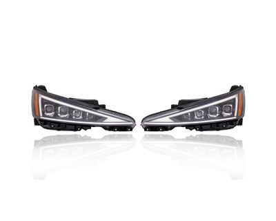 Headlight Assembly - Compatible/Replacement for '19-20 Hyundai Elantra Sedan Limited/Sport (Korean-Built) - LED - Pair, Left Driver + Right Passenger Set - 92102F2740, 92101F2740 Headlight Assembly - Compatible/Replacement for '19-20 Hyundai Elantra Sedan Limited/Sport (Korean-Built) - LED - Pair, Left Driver + Right Passenger Set - 92102F2740, 92101F2740