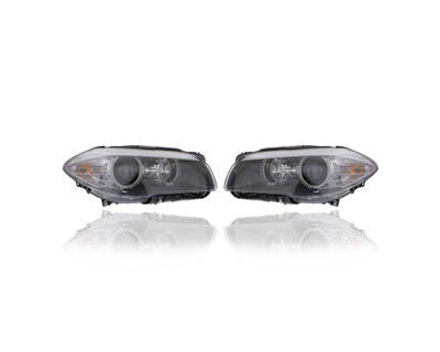 Headlight Assembly - Compatible/Replacement for '11-13 BMW 5-Series Sedan, 12-13 Hybrid - Without Auto-Adjust, Halogen - Pair, Left Driver + Right Passenger Set - 63117203244, 63117203243 - CAPA Headlight Assembly - Compatible/Replacement for '11-13 BMW 5-Series Sedan, 12-13 Hybrid - Without Auto-Adjust, Halogen - Pair, Left Driver + Right Passenger Set - 63117203244, 63117203243 - CAPA