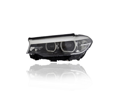 Headlight Assembly - Compatible/Replacement for '17-20 BMW 5-Series, 18-20 Hybrid Sedan - LED Without Adaptive Light - Left Hand - Driver - 63117214959