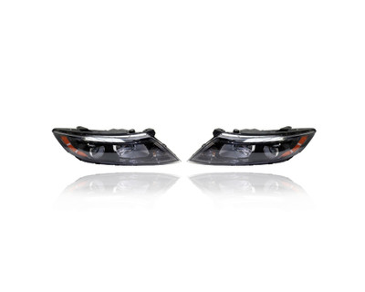 Headlight Assembly - Compatible/Replacement for '14-15 Kia Optima SX Turbo/Limited - Xenon/HID With LED Daytime Running Light - Pair, Left Driver + Right Passenger Set - 921022T560, 921012T560 - CAPA Headlight Assembly - Compatible/Replacement for '14-15 Kia Optima SX Turbo/Limited - Xenon/HID With LED Daytime Running Light - Pair, Left Driver + Right Passenger Set - 921022T560, 921012T560 - CAPA