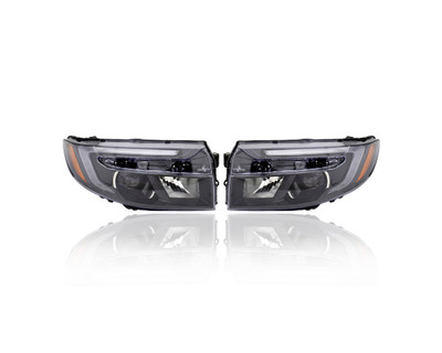 Headlight Assembly - Compatible/Replacement for '21-23 Honda Ridgeline EX-L/RTL/Sport - LED - Pair, Left Driver + Right Passenger Set - 33100T6ZA01, 33150T6ZA01 Headlight Assembly - Compatible/Replacement for '21-23 Honda Ridgeline EX-L/RTL/Sport - LED - Pair, Left Driver + Right Passenger Set - 33100T6ZA01, 33150T6ZA01