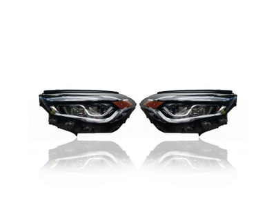 Headlight Assembly - Compatible/Replacement for '21-22 Mercedes-Benz GLA250/35/45 AMG - LED Without Adaptive Light - Pair, Left Driver + Right Passenger Set - 2479068101, 2479068201 Headlight Assembly - Compatible/Replacement for '21-22 Mercedes-Benz GLA250/35/45 AMG - LED Without Adaptive Light - Pair, Left Driver + Right Passenger Set - 2479068101, 2479068201