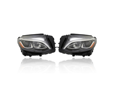Headlight Assembly - Compatible/Replacement for '16-19 Mercedes-Benz GLC300 SUV, 17-19 Coupe/43 AMG - LED Without Adaptive - Pair, Left Driver + Right Passenger Set - 2539061401, 2539061301 Headlight Assembly - Compatible/Replacement for '16-19 Mercedes-Benz GLC300 SUV, 17-19 Coupe/43 AMG - LED Without Adaptive - Pair, Left Driver + Right Passenger Set - 2539061401, 2539061301