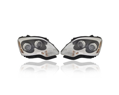 Headlight Assembly - Compatible/Replacement for '07-12 GMC Acadia - HID - Pair, Left Driver + Right Passenger Set - 22938888, 22938889 - CAPA Headlight Assembly - Compatible/Replacement for '07-12 GMC Acadia - HID - Pair, Left Driver + Right Passenger Set - 22938888, 22938889 - CAPA