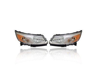 Headlight Assembly - Compatible/Replacement for '15-18 Chevrolet City Express - Halogen Without Logo - Pair, Left Driver + Right Passenger Set - 19316421, 19316424 - CAPA Headlight Assembly - Compatible/Replacement for '15-18 Chevrolet City Express - Halogen Without Logo - Pair, Left Driver + Right Passenger Set - 19316421, 19316424 - CAPA