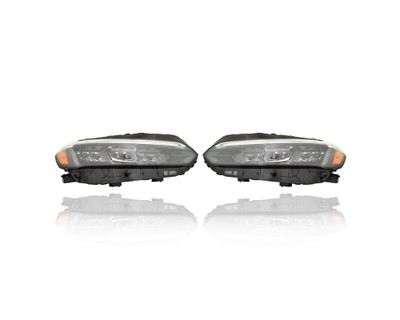 Headlight Assembly - Compatible/Replacement for '22-22 Honda Civic Sedan LX/EX - LED - Pair, Left Driver + Right Passenger Set - 33100T20A52, 33150T20A52 Headlight Assembly - Compatible/Replacement for '22-22 Honda Civic Sedan LX/EX - LED - Pair, Left Driver + Right Passenger Set - 33100T20A52, 33150T20A52