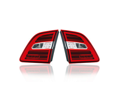 Tail Light Assembly - Compatible/Replacement for '12-15 Mercedes-Benz ML350/550/63 AMG, 15-15 250/400 - Inner Liftgate - Pair, Left Driver + Right Passenger Set - 1669068501, 1669064101